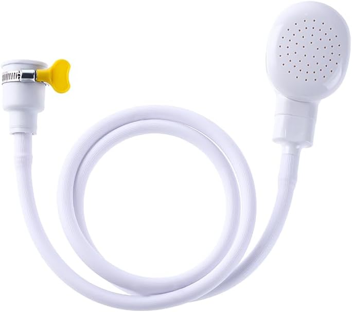 Sink Spray Rubber Hose, Sink Hose Attachment for Faucet Portable Sink Hose Faucet Sprayer, Shampoo Sprayer Hose for Dog, Pets, Bathing Baby, Washing Hair, Rinsing Vegetables. by iHMeiju