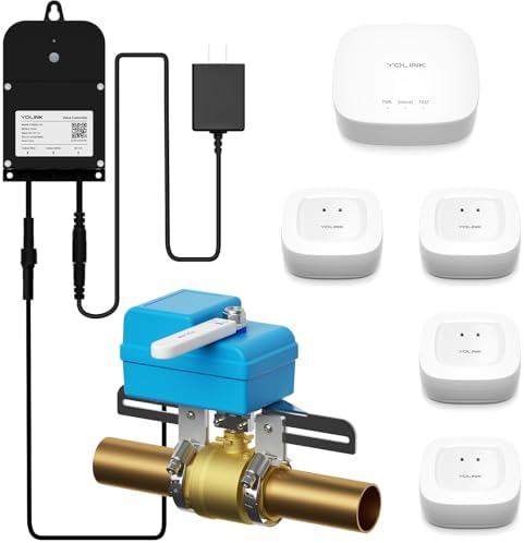 YoLink Smart Water Leak Detection & Shutoff Kit by YoLink