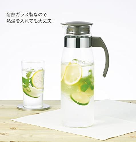Hario Slim Water Jug, 1400ml, White - Image 6