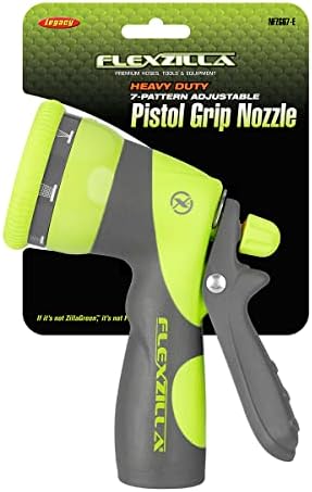 Flexzilla Heavy Duty 7-Pattern Adjustable Pistol Grip Garden Hose Nozzle Sprayer with Multiple Spray Settings & Durable Design - Image 2