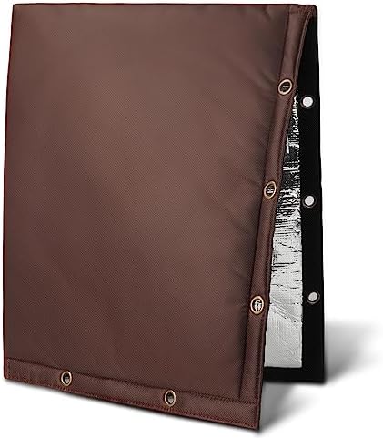 Backflow Preventer Insulation Cover - Winter Freeze Protection for Outdoor Pipes, Irrigation & Sprinkler Valves, 16''W x 20''H (Brown) by Safoner