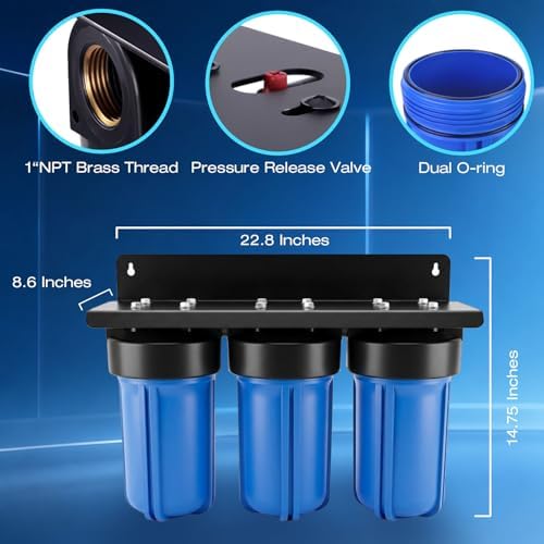 H&G Lifestyles 3 Stage Whole House Iron Water Filter System for Well Water - Image 6