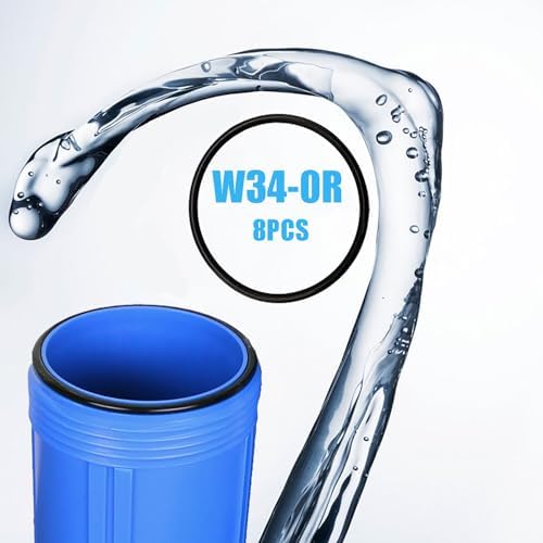 W34-OR 152030 Water Filter O-Ring Replacement for American Plumber,Also Fits for Pentek 151120 Water Filter Housing O-Ring (8/Pack) - Image 5