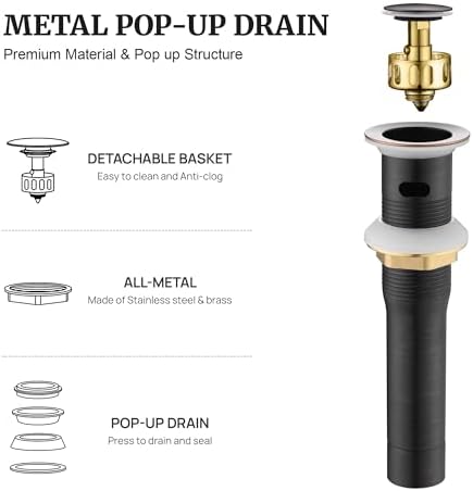 Ultimate Unicorn Bathroom Sink Stopper, with Overflow, Oil Rubbed Bronze - Image 2