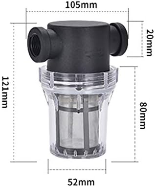 2 Pcs Water Filter, Twist-On Pipe Strainer, Nylon PA66 cover, PC bowl with 40 and 100 Mesh 304 Stainless Screen (1/2’‘ female) - Image 5