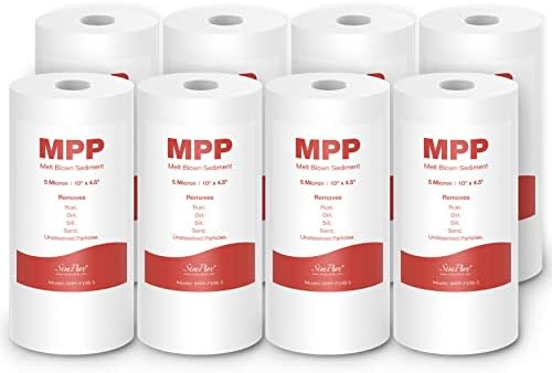 SimPure 5 Micron 10" x 4.5" Whole House Sediment Water Filter Cartridge by SimPure_Water