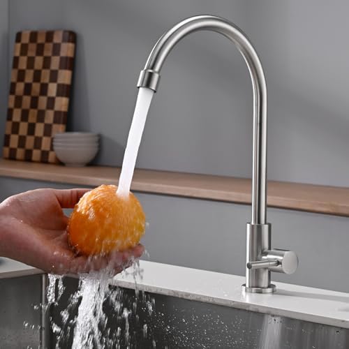 Cold Only Bar Sink Faucet, Brushed Nickel - Image 7