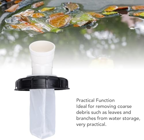 Zerodis Ton Cover, 165mm IBC Lid Filter Cover Reusable Rain Screen Filter with Extension Tube High Efficient Filtration Ton for Container Rainwater (02) - Image 3