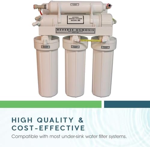Ultima 7/VII 5 Stage Universal RO Under Sink Water Filter System Replacement Cartridges Includes 50 GPD Membrane and Quick Connect Post Carbon Filter… - Image 2