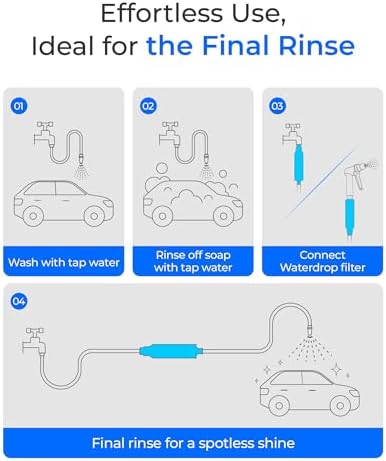 Waterdrop Hard Water Filter for Hose Car Wash, Reduces Hard Water Spots - Image 5