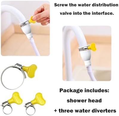 3M/9.84ft Sink Spray Hose, Portable Faucet Sprayer Handheld Faucet Shower - Image 7
