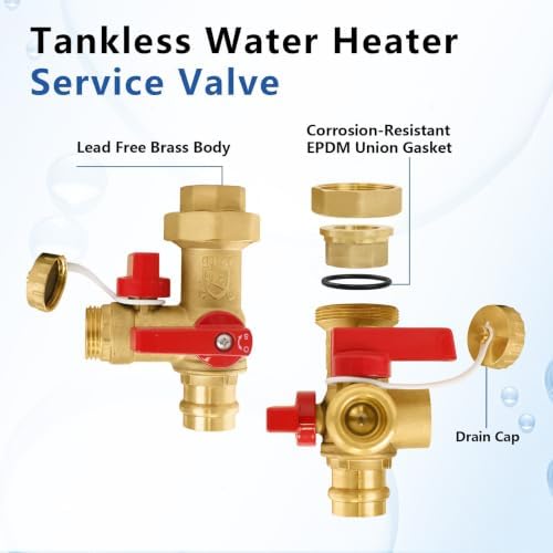 5-Set GUOFIS Tankless Water Heater Service Valve Kit,FIPx Press(TOOL055-5) - Image 4