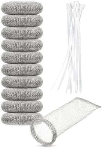 10 Pcs Lint Traps for Washing Machine Hose Washer Lint Catcher Hair Filter by Unknown
