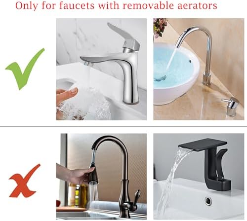 Kitchen Sink Faucet Quick Connector, Sink Faucet to Garden Hose Adapter, Dishwasher/Washer Snap Coupling Adapter, Faucet to Hose Adapter for Kitchen/Bathroom/Shower Hose - Image 5