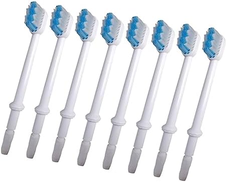 8Pcs Replacement Brush Heads, White ABS Material, Clean Gumline - Image 2