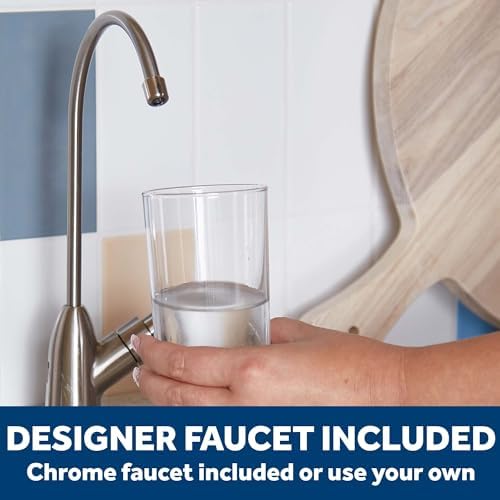 GE 3 Stage Reverse Osmosis Under Sink Water Filtration System with Faucet, Reduces Lead, Chlorine, Arsenic & More, Replace Filters (FQ18PN, FQ18MN, FQ18RT) Every 6/12 Months, GXRQ18NBN - Image 5