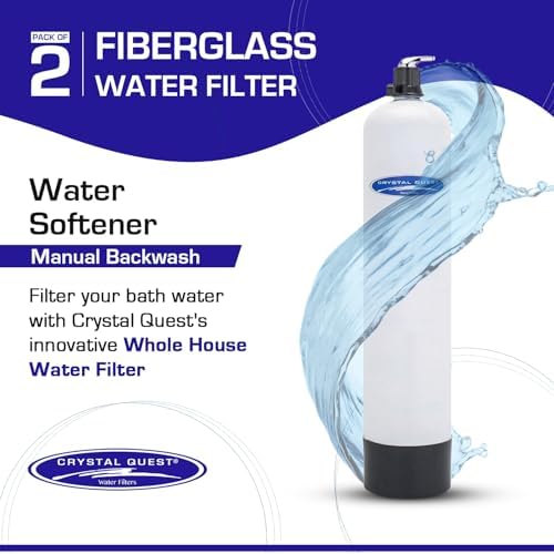 Crystal Quest Smart + Softener | Whole House Inline Water Filter | Fiberglass | Manual Backwash - Image 2