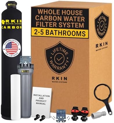 RKIN No Drain or Power DIY Install Whole House Carbon Water Filter System by RKIN