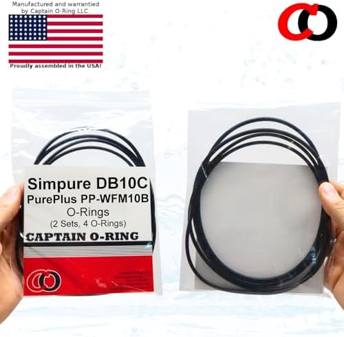 Captain O-Ring – Replacement O-Rings for Simpure DB10C PurePlus PP-WFM10B Filter Housing (2 Sets, 4 O-Rings) - Image 7