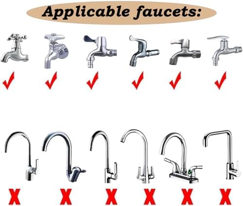 5m/16.4ft Sink Spray Rubber Hose Portable Faucet Sprayer Garden, Shampoo Sprayer Handheld Shower Head Spray Hose Attachment for Dog, Pets, Bathing Baby, Washing Hair, Rinsing Vegetables - Image 6