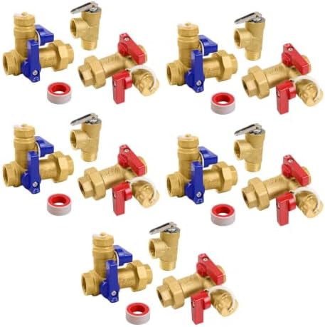 5-Set GUOFIS Tankless Water Heater Service Valve Kit,FIPx FIP(TOOL028-5) by GUOFIS