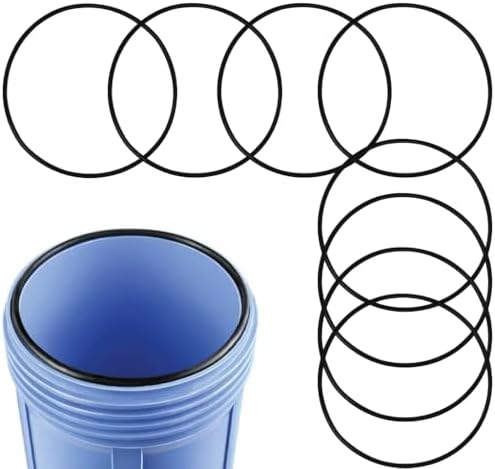 8 Pack 151122 O-Ring Compatible with Pentair Pentek Big Blue Water Filter Housings, Heavy Duty Buna-N Replacement Seal Gasket for #10 & #20 Big Blue Filters by Unknown