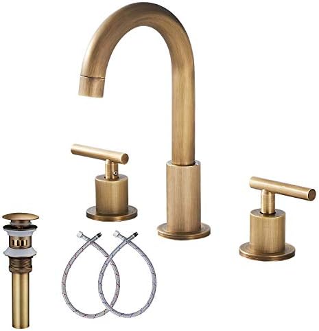 2-Handle Bathroom Faucet, Antique Brass by GGStudy