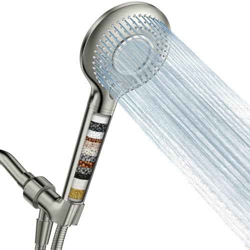 FEELSO Filtered Shower Head with Handheld, High Pressure Shower Filter Head by FEELSO
