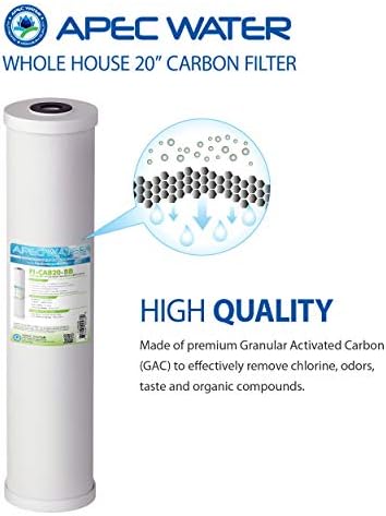 APEC Water FI-CAB20-BB Whole House GAC Carbon Filter, 20 Inch - Image 2