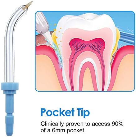 Replacement Periodontal/Pocket Tips Compatible with Waterpik Water Flossers and Other Brand Oral Irrigators (4-Pack) - Image 2
