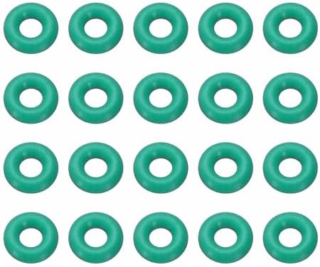 HARFINGTON 50 Pcs Fluorine Rubber O-Rings 8mm OD 3.2mm ID 2.4mm Width Round Sealing O Ring Seal Gasket for Industrial Engines Plumbing Faucet Hose Automotive by HARFINGTON