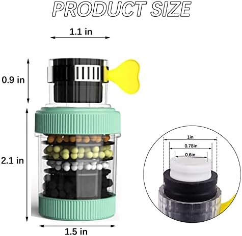 3 Pack Water Filter, Activated Carbon Filtration, Removes Chlorine, Fluoride, Heavy Metals, Hard Water for Home Kitchen Bathroom - Image 3