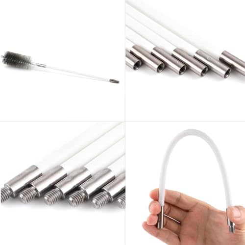 50 Inch Pipe Cleaning Brush Set with Stainless Steel Bristles - Image 5