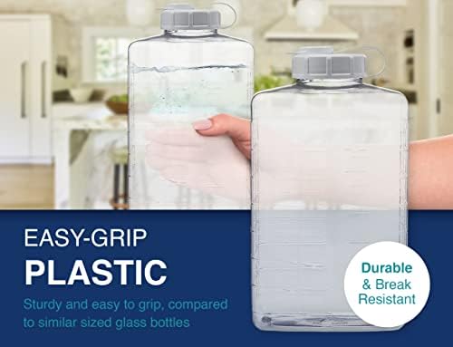 Arrow 2 Quart Jug for Cold Drinks - Clear View Plastic Refrigerator Bottle with Cap & Easy-Pour Spout - Graduated Markings - Ideal for Water, Iced Tea, Juice & Milk - BPA Free - Made in USA - Image 5