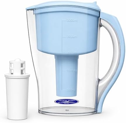 Crystal Quest Water Filter Pitcher, BPA-Free, 2000 Gallons, Demineralizing by CrystalQuest