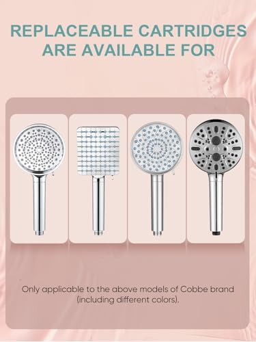 Cobbe 2 Pack Replacement Filters for Handheld Shower Head - UPGRADE FILTERING DURATION - Remove Chlorine - Reduces Dry Itchy Skin - Image 3