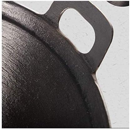 hand-made non-stick coated iron pan hard anodized cast iron material suitable for all stove tops cast iron pan/frying pan 34 cm (Color : B Size : 34cm) - Image 5