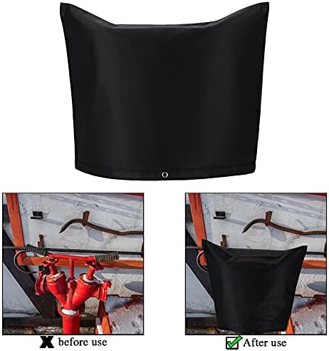 Backflow Preventer Insulation Cover 600D Sprinkler Valve Well Pump Cover Outdoor Pipe Insulated Pouch for Winter Freeze Protections (M) - Image 2