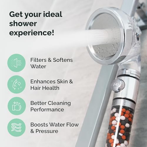 StoneStream Filtered Shower Head Handheld, High Pressure, for Hard Water - Image 3