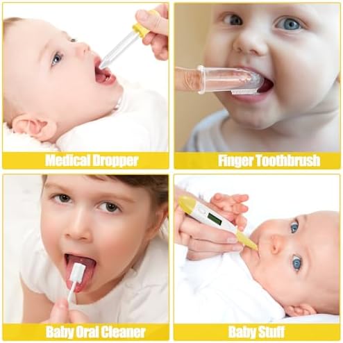 Baby Healthcare and Grooming Kit for Newborn Kids, 24PCS Upgraded Safety Baby Care Kit, Newborn Nursery Health Care Set, Baby Care Products (Yellow) - Image 4