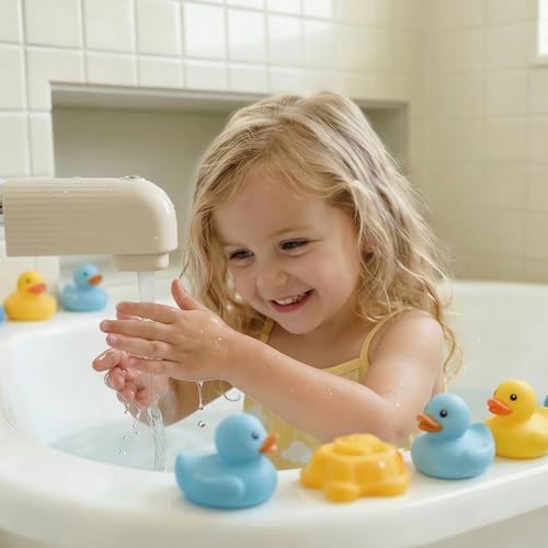 Roslim Faucet Cover Bathtub for Baby, Silicone Tub Spout Cover, Faucet Protector for Kids, Bath Spout Guard for Baby, Toddler Faucet Cover, Water Spout Cover for Child Safety, Universal Fit, Ivory - Image 5