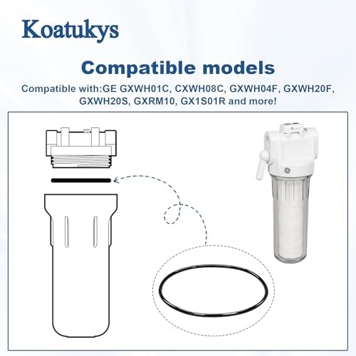 WS03X10038 Water Filter Housing O-Ring Gasket for GE GXWH01C, CXWH08C, GXWH04F, GXWH20F, GXWH20S, GXRM10 & GX1S01R (3/Pack) - Image 5