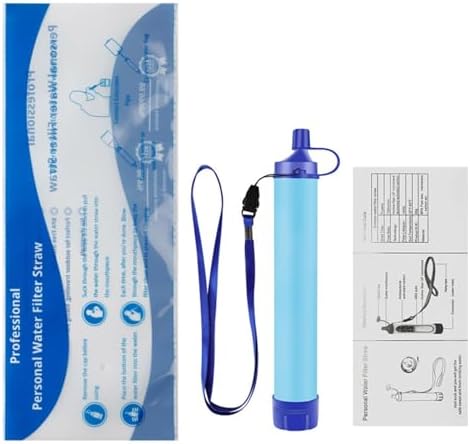 Pocket Size Water Filter Straw, Lightweight Water Filtration Tool for Backpacking, Adventure & Outdoor Activities by Unknown