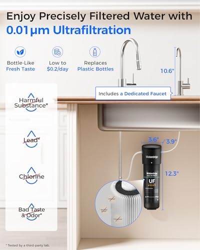 Waterdrop 10UB-UF 0.01 μm Ultra Filtration Under Sink Water Filter System - Image 2