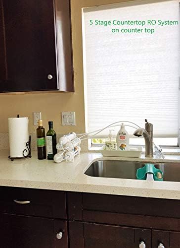 Countertop Portable Universal 5-Stage Reverse Osmosis RO Purification Water System with DI Deionizing Mixed Bed (Close to 0 PPM) postfilter, Build in USA - Image 2