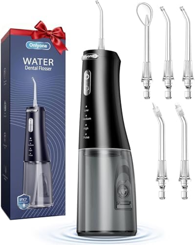 Onlyone Water Flosser with Adjustable Water Pressure for Daily Oral Care by Onlyone