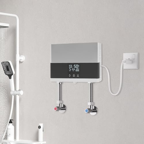 Mini Electric Tankless Water Heater 4000W 110V Constant Temperature Instant Hot Water Heater with Remote Control Touch Display Screen Hot Water Heater for Home Kitchen Indoor - Image 4