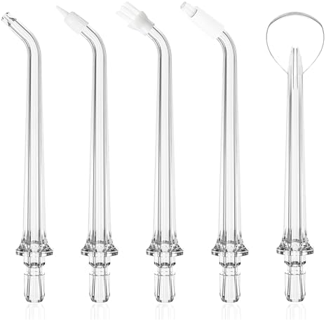 Replacement Tips for AquaSonic Aqua Flosser, 5 Tips Combo by FUNSEE