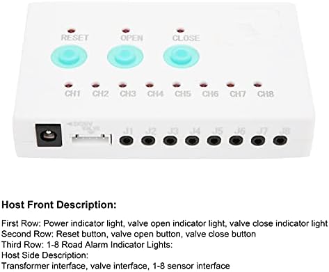 Water Leak Detector, Audible and Visual Alarm with Shutoff Valve for Tap Water Pipes, Heating Pipes, Central Air Conditioning , Logistics Warehouses, Schools, Homes (US Plug) - Image 4