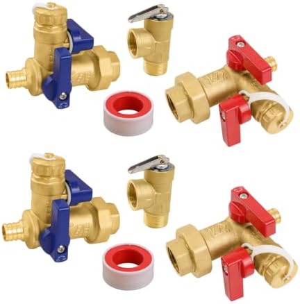 2 Sets Niikappu Tankless Water Heater Valve Kit, 3/4" FIP x PEX(Tool053-2) by Unknown